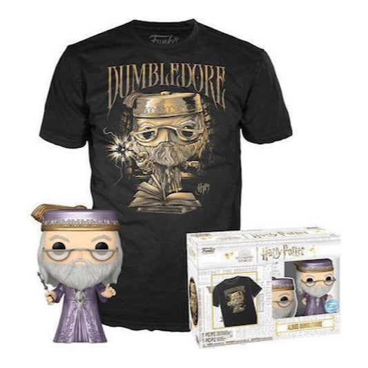 Funko Pop! Harry Potter - Dumbledore With Wand (metallic) (special Edition)vinyl Figure T-shirt